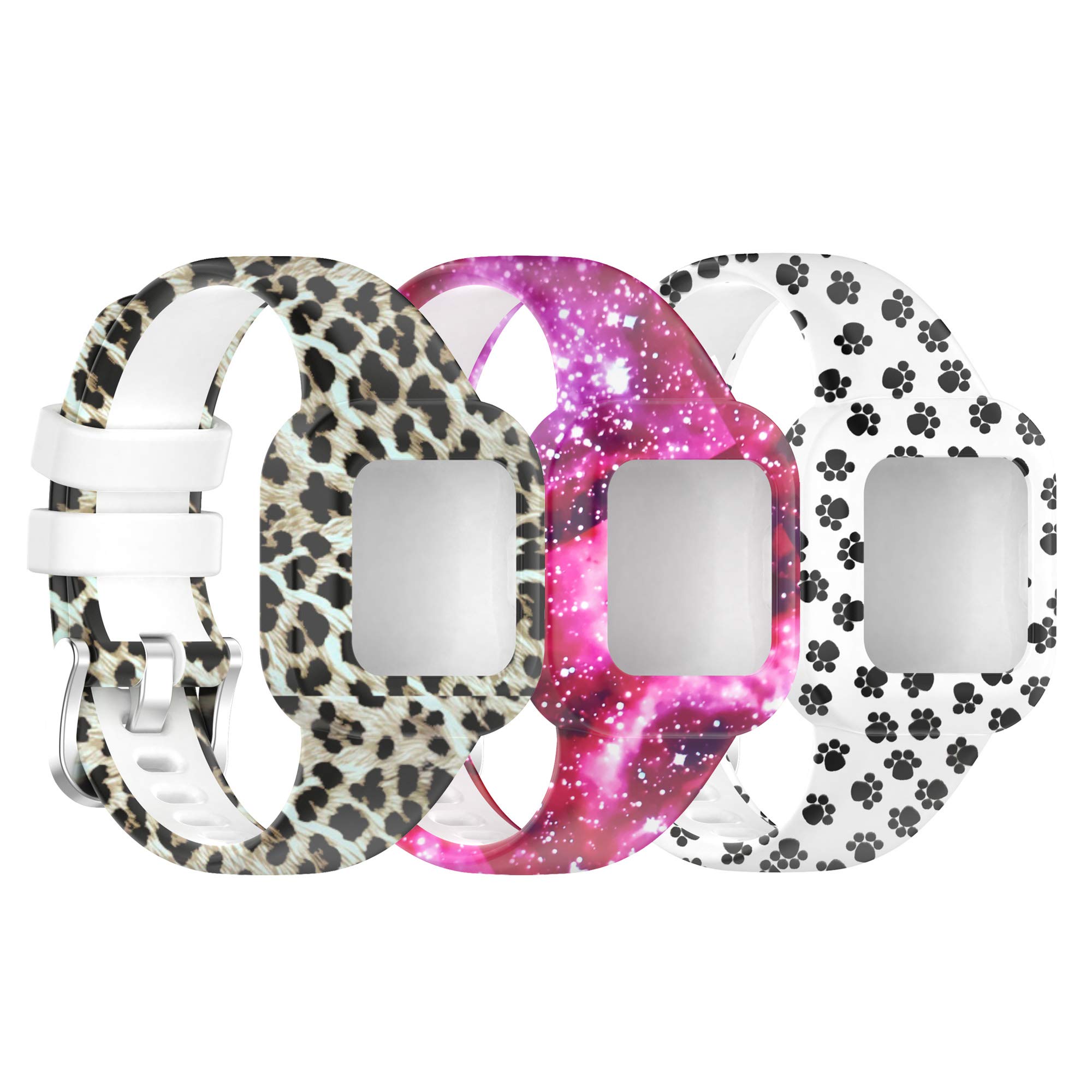 TenCloud Straps Compatible with Garmin Vivofit jr.3 Strap, Replacement Soft Silicone Wristband Band Armbands for Kids for Vivofit jr.3 Fitness Tracker (3B)