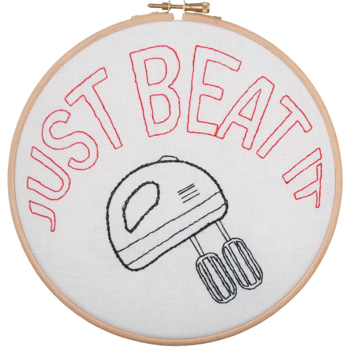 Anchor Embroidery Hoop Kit: Just Beat It, Multi, 20 x 20cm