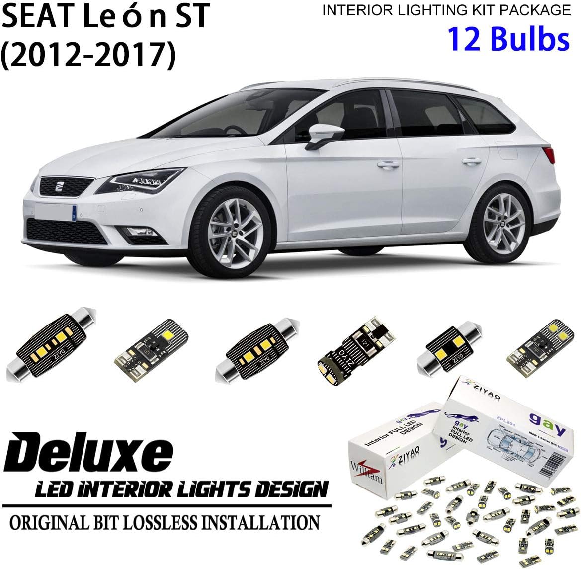 seat leon number plate bulb