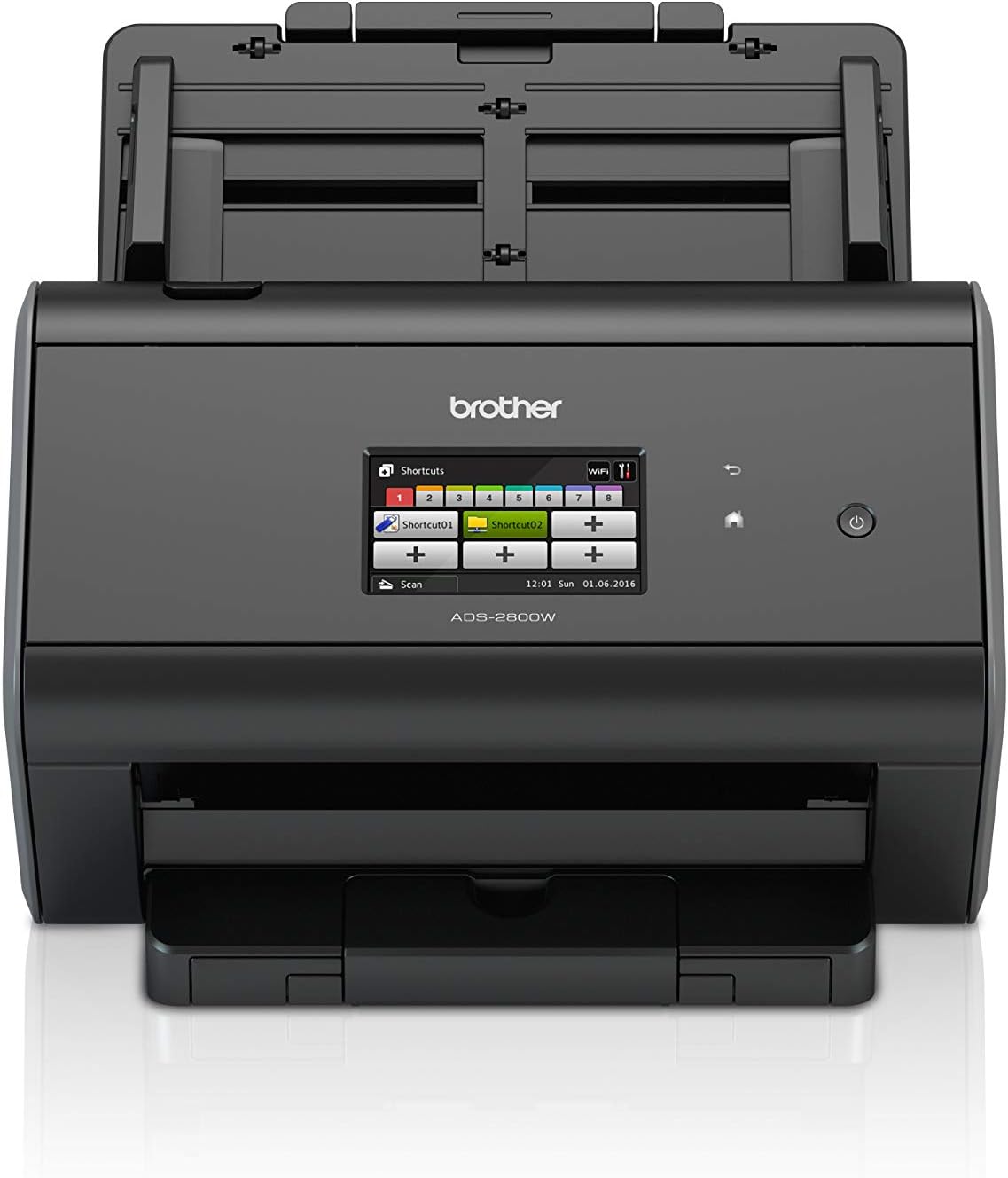 Brother ImageCenter ADS-2800W Wireless Document Scanner, Multi-Page Scanning, Color Touchscreen, Integrated Image Optimization, High-Precision Scanning, Continuous Scan Mode, Black: Office Products