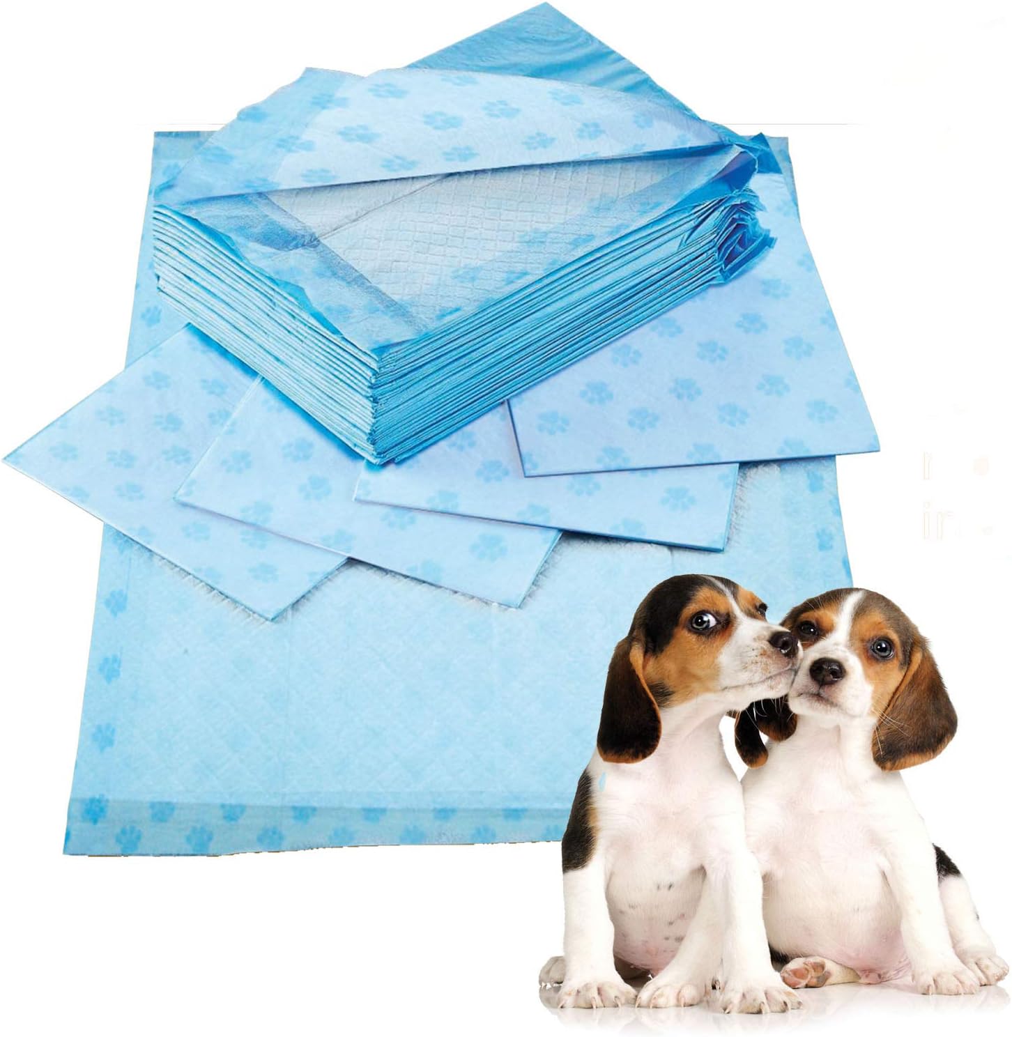 Prime Paws Puppy Trainer Training Pads for Dog Pet Pee Extra Absorbent Toilet Pee Wee Mat Anti Slip Thick and Leakproof (60x60cm, 50 Pack)
