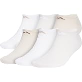 adidas Mens Athletic Cushioned 6 Pair No Show Socks Casual - White | 6-Pack, Targeted Cushioning, Arch Support, Breathable Moisture-Wicking, Reinforced Heel &amp; Toe, All-Day Comfort