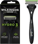Wilkinson Sword Hydro 3 Razor for Men Carbon Coated Blades Hydrating Gel