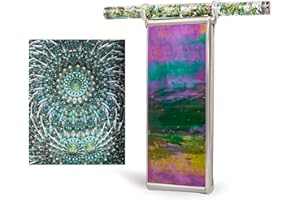 Morlenscope 6" Green Kaleidoscope for Adults - with 2 Pieces 6" Glitter Wand,Handmade Tiffany Stained Glass Kaleidoscope,Classy Gift Box,Special Birthday Gift,Anniversary Wedding Gift