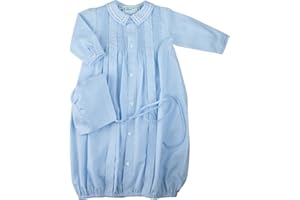 Feltman Brothers Boys Blue Take Home Outfit Gown Hat Layette Set Pintucks