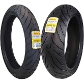 Pirelli Angel ST Motorcycle Tire Set 120/70ZR17 58W &amp; 180/55ZR17 73W | High-Performance, Sport Touring, Excellent Grip on All Road Conditions, Unique Tread Design for Extended Mileage Capability