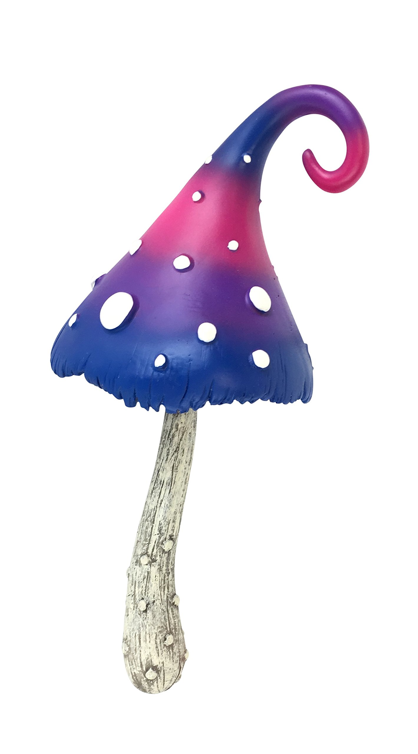 GlitZGlam Miniature Mushroom for The Fairy Garden - Cotton Candy - a 7" Fairy Mushroom - a Miniature Fairy Garden Accessory