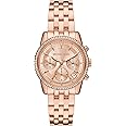 Michael Kors Mini Ritz Chronograph Rose Gold-Tone Stainless Steel Watch