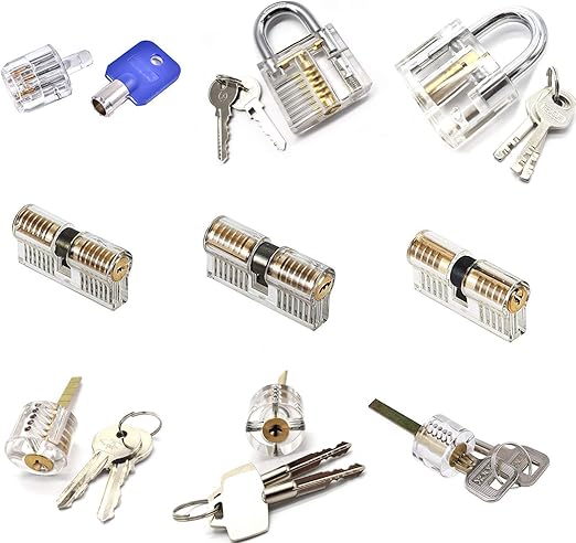 Micg Professional Visible Practice Cutaway Transparent Door Lock Cylinder Pick Training Skill For Locksmith