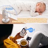 BOIFUN Baby Monitor 2026 Upgraded No WiFi 2 inch Screen Night Vision view 6