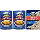 Skyline Chili Bundle (2) Cans of Original Chili 15 Ounce and (1) Box of Oyster Crackers 6 Ounce
