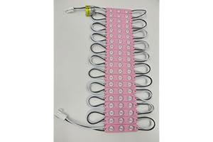 Q QINGCHEN AC 110V LED Module Pink 1.5W for Letter Lightbox Advertising Signs with Tape Adhesive Backside (Pink, 200pcs Pack)