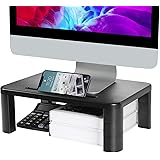 LORYERGO Monitor Stand Riser - 3 Height Adjustable Monitor Stand with Storage Function for Computer, Laptop, Screen…