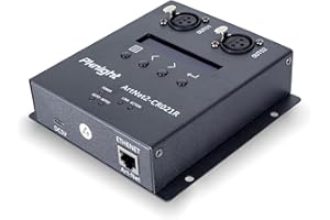 Pknight ArtNet DMX 1024 Ethernet Lighting Controller Interface，2 Universe/Truss Mountable/PoE CR021R