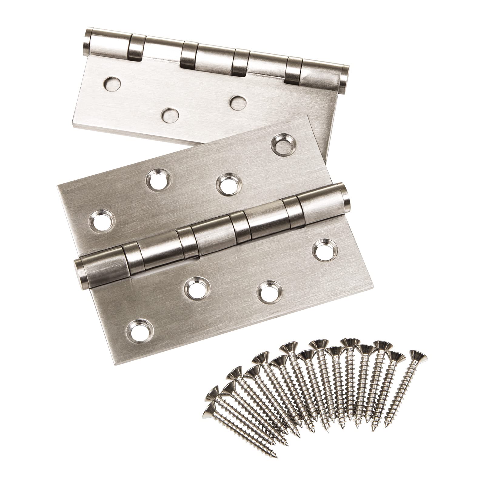 So-Tech® Door Hinges Rust-Proof Stainless Steel Ball Bearing Mounted with Stainless Steel Screws