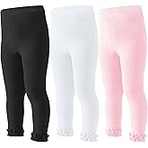 Mini angel Baby Leggings Toddler Footless Tights Girls Ruffle Leggings Kids Cotton Stockings Pants 1/2/3 Pack