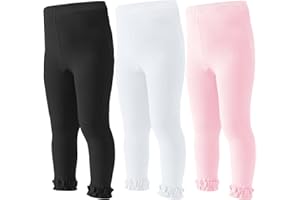 Mini angel Baby Leggings Toddler Footless Tights Girls Ruffle Leggings Kids Cotton Stockings Pants 1/2/3 Pack