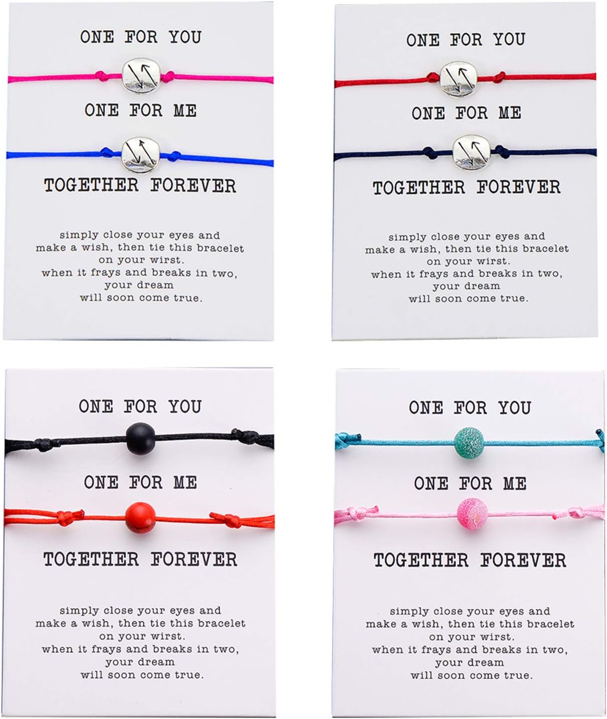 Neovivi Matte Lava Stone Natural Stone Bead Bracelet Red String Braiding Couple Bracelets for Men Women Wish Jewelry