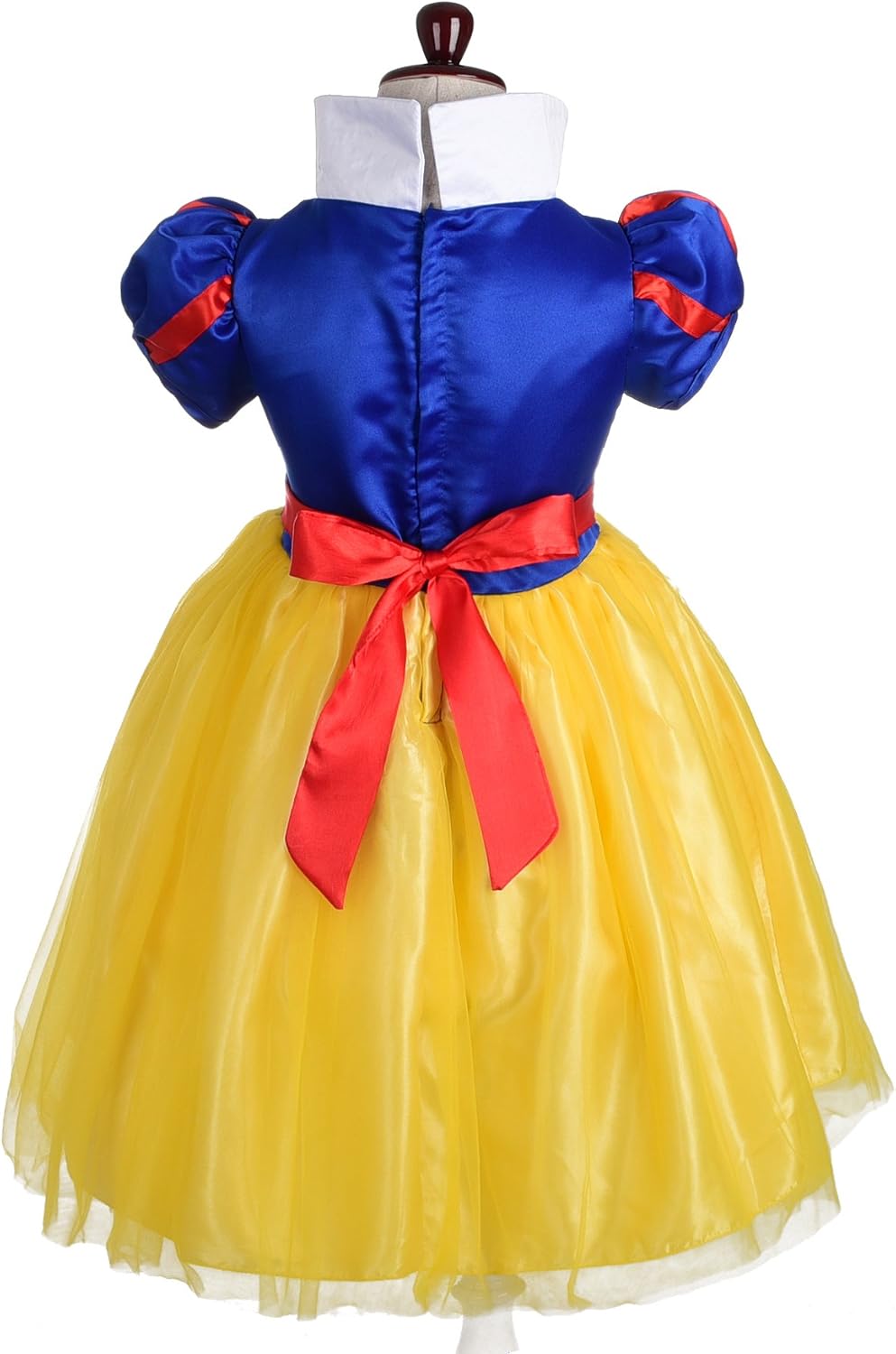 Lito Angels Girls Princess Costume Halloween Party Fancy Dress Up, Red Ribbon Style, 8-9 Years, Style a (With Red Ribbon) - Image 3
