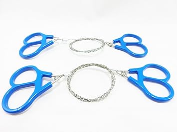 Amazon Gatto ２個セット 持ちやすいワイヤーソー 持ち運び便利な カラビナ ペットボトルアジャスター１セット のこぎり ポケットに入る チェーンソー ワイヤーソー アウトドア キャンプ 登山 いざという時の災害緊急用 板も棒も簡単に切れる ワイヤー