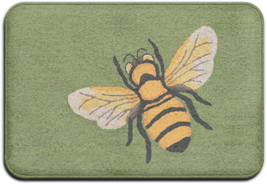 Wuzhiqiang Honeybee Super Absorbent Anti-Slip Mat,Coral Carpet,Carpet Door Mat,Carpet,Carpet,Door Mat,40x60 cm