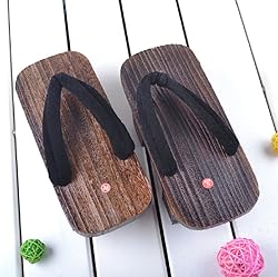 GK-O Mens Japanese Traditional Shoes Geta Wooden