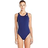Adidas Women's Solid V-Back One Piece Swimsuit