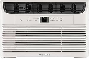 Frigidaire FFRA062WAE Window-Mounted Room Air Conditioner, 6,000 BTU with Multi-Speed Fan, Sleep Mode, Programmable Timer, in