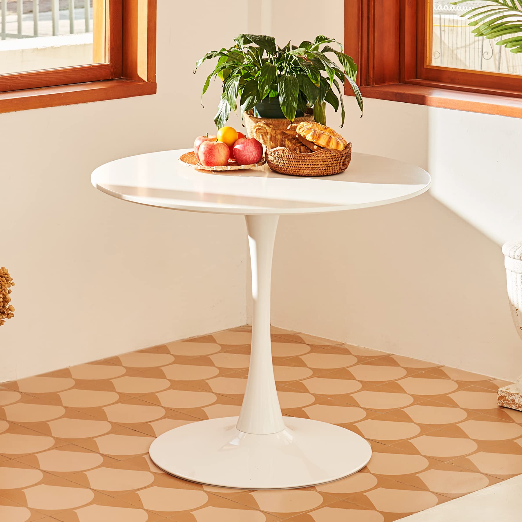VONLUCE Round Dining Table, 36 Inch Tulip Table