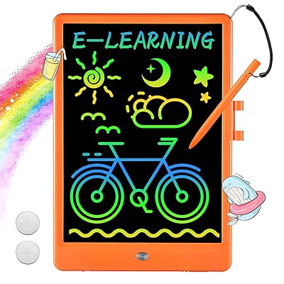 Buy Lcd Writing Tablet For Kids 10 Inch Doodle Board Colorful Screen Doodle Board Erasable Reusable Drawing Board Drawing Pads Toy Gift For 2 12 Years Old Boy And Girls Orange Online In Indonesia