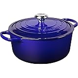 Le Creuset Enameled Cast Iron Signature Round Dutch Oven, 5.5 qt., Indigo