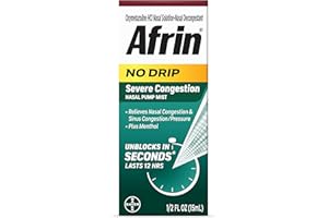 Afrin No Drip Severe 12 Hour Nasal Decongestant Pump Mist - 0.5 ounce