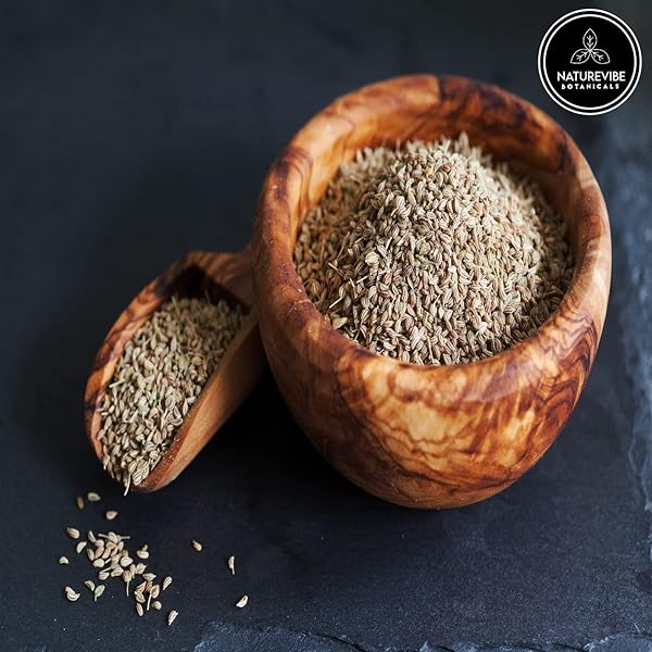 NATUREVIBE BOTANICALS AJWAIN SEEDS, 5LBS | CAROM SEEDS WHOLE | NON GMO & GLUTEN FREE | HELPS IN DIGESTION | 80 OUNCES