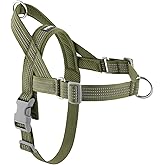 APakBak No Pull Dog Harness with Handle, Adjustable Soft Mesh Padded Vest | Reflective Walking Harness with Front Clip for Small Medium Large Dogs, Quick Fit No Escape for Training, Ranger Green, M