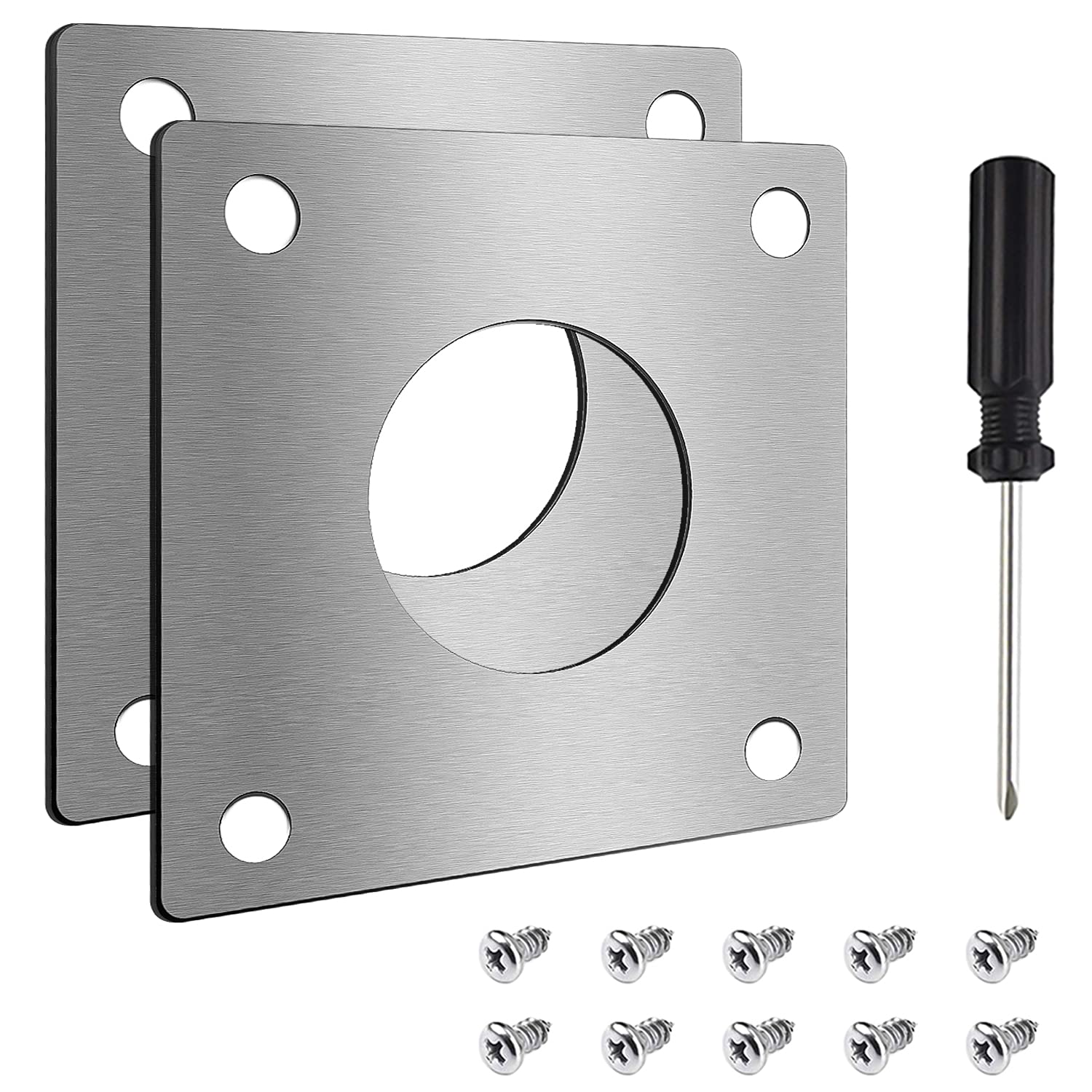 GIAK Nest Box Protection Plate Nest Box Plate 32mm 2PCS Made Of Stainless Steel Bird Box Protection Plates For Nesting Boxes And Nesting Caves