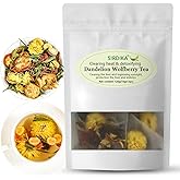 Dandelion Wolfberry Tea - Kidneys & Liver Health Tea, Seven Herbal Ingredients Natural Blend, Dandelion Herbal Tea Bags Organic 120g/12PC (1Bag(12Pcs))
