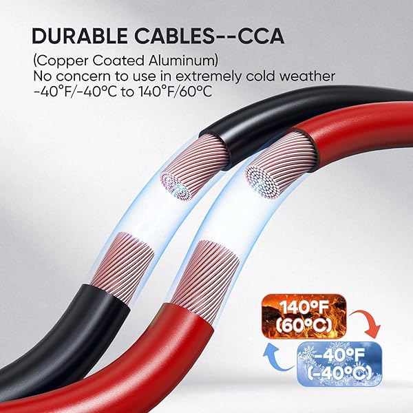 NOONE 0 GAUGE 30 FT HEAVY DUTY JUMPER CABLES – 1000AMP QUICK CONNECT AUTOMOTIVE BOOSTER JUMPER CABLES FOR CAR, SUV AND TRUCK BATTERY – JUMPER CABLES KIT WITH GLOVES, GOGGLES IN CARRY BAG