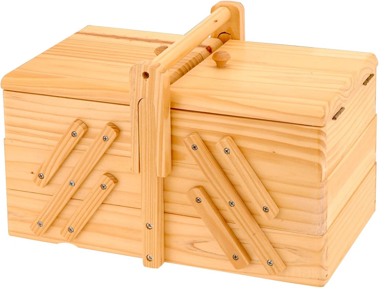 Classic Sewing Box with 5 Compartments Amazon.co.uk Kitchen & Home