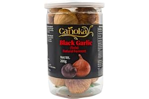Canoka Solo Black Garlic 200 Grams (200 Gr) – Naturally Sweet, Fermented, Gluten-Free, Vegan Superfood for Healthy Eating & W