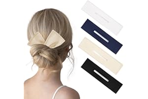 WOVOWOVO 4 Pieces Deft Bun for Hair Maker Donut Buns Hair Styling Hair Accessories for Women Girls Kids Twister Lazy French Hair Curler Hair Tie