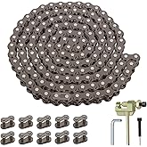 HIAORS 25H Drive Chain 132 Link Compatible with Razor MX650 MX500 SX500 SX650 Mcgrath Electric Dirt Bike Minimoto Motocross XRF500 Mini Rocket Scooter Heavy Duty Parts with Chain Breaker