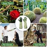 Ainiv Thorn Proof Gardening Gloves Women Medium Lightweight Protective view 7