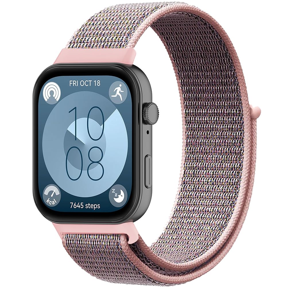 Breathable Watch Strap Sport for Huawei Watch Fit 3, Nylon Bracelet Replacement Band for Huawei Watch Fit 4/4 Pro