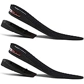 Burlingham's Height Increase Insole, Shoe Lifts for Men and Women (2 Inch) Elevated, Cushioned Heel Inserts and Arch Support Insoles | Lifted, Supportive Comfort and Breathable Black