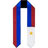 Vision Wear Philippines Flag Graduation Sash/Stole International Study Abroad Adult Unisex