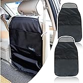 2-Pack Car Seat Protector Large Kick Mat Durable Water Resistant Auto Seat Back Covers,with Pockets Protection Against Dust M