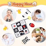 HappyKidsClub Black and White Sensory Toys Set for Newborns 0-6 Months view 4