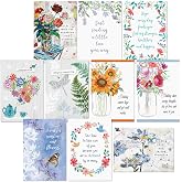 Current Get Well Greeting Card Set | Caring, 20 Count, 10 Designs, 5" x 7" Folded, Envelopes Included, Holiday, Value Pack