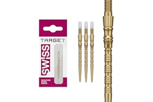 Target Darts Signature Swiss Point TRB | 3 Pack Set of Tips | 35MM – Gold | Change Dart Points, Swiss Point Technology, Profe