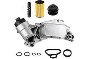 ISINFLASH 918-432 Engine Oil Cooler Filter Housing Assembly Adapter Compatible with 2008-2019 Chevy Cruze Sonic Malibu Aveo, Buick Cascada, Pontiac G3, Saturn Astra 1.6L 1.8L 25199751